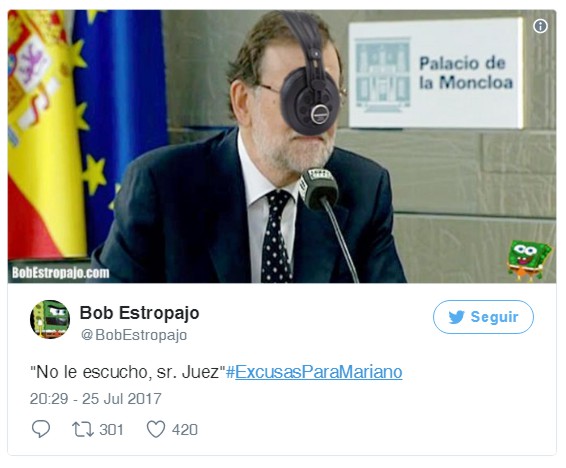 Excusas para Mariano Rajoy